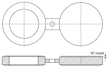 Spectacle Blind with Raised Face